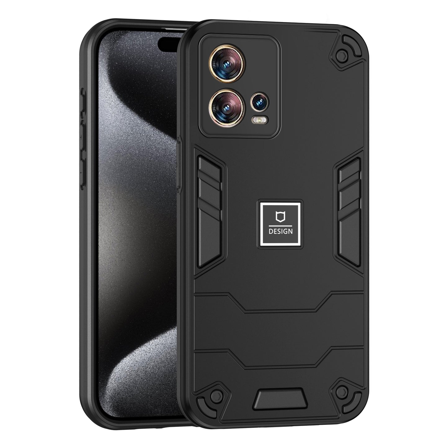 Motorola Edge 30 Fusion 2 in 1 Shockproof, Lightweight Phone Case with TPU+PC Material, Fashionable Design, and Precise Cut-outs