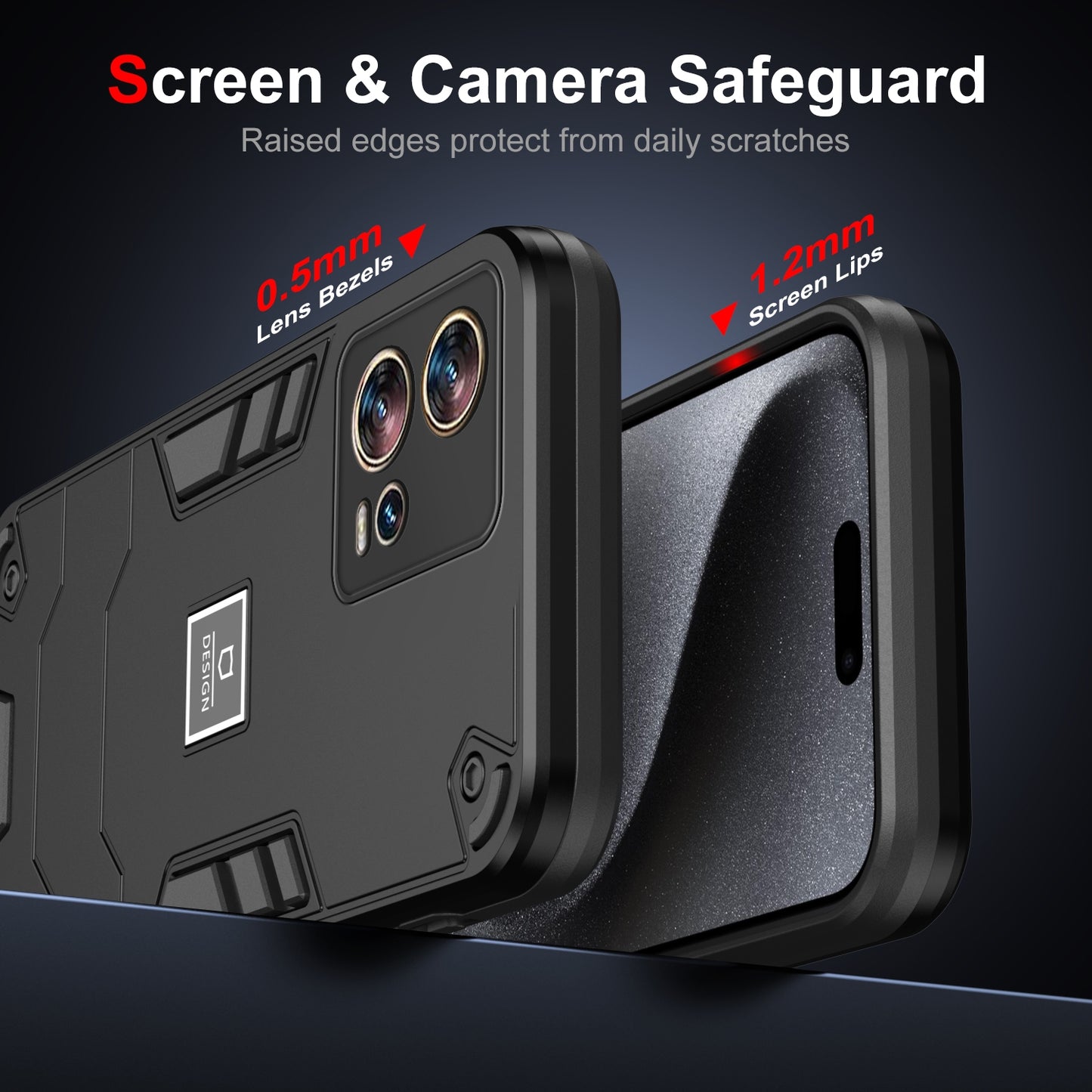 Motorola Edge 30 Fusion 2 in 1 Shockproof, Lightweight Phone Case with TPU+PC Material, Fashionable Design, and Precise Cut-outs