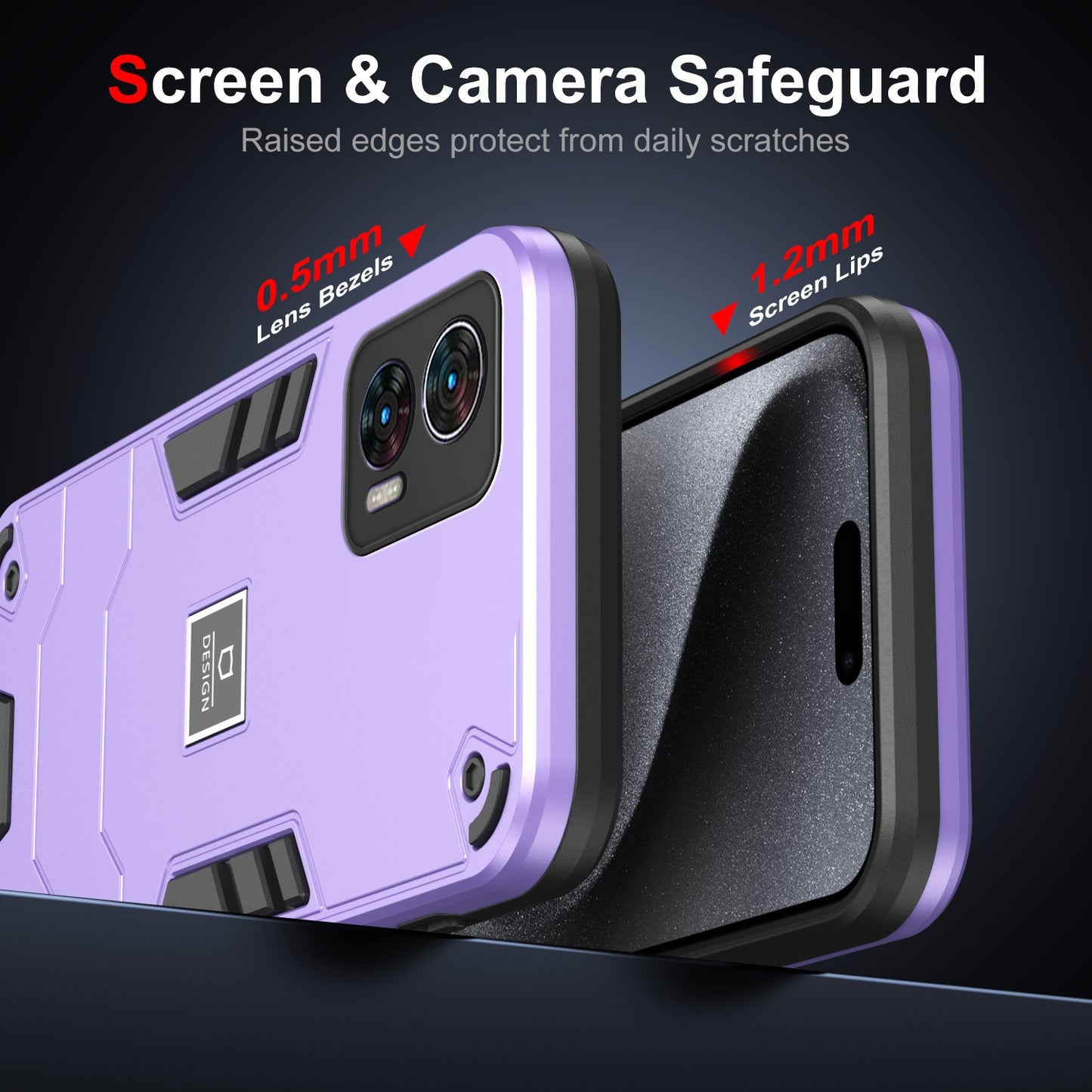 Motorola Edge 30 Neo 2 in 1 Shockproof, Lightweight Phone Case with TPU+PC Material, Fashionable Design, and Precise Cut-outs