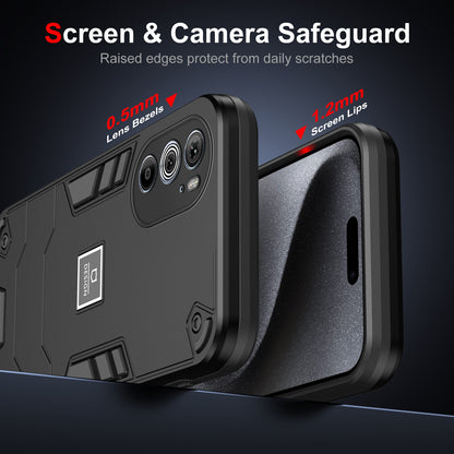 Motorola Edge 30 Pro 2 in 1 Shockproof, Lightweight Phone Case with TPU+PC Material, Fashionable Design, and Precise Cut-outs