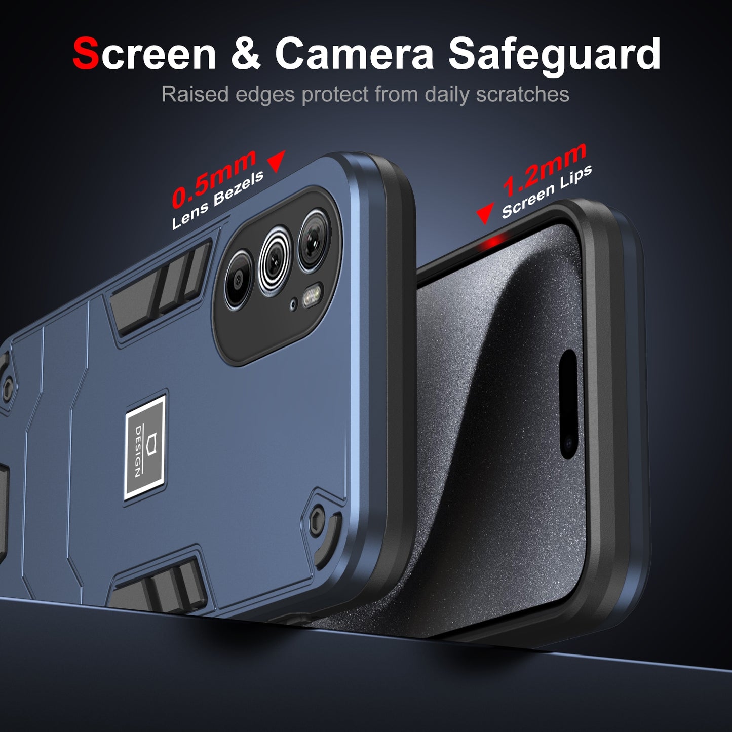 Motorola Edge 30 Pro 2 in 1 Shockproof, Lightweight Phone Case with TPU+PC Material, Fashionable Design, and Precise Cut-outs