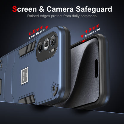 Motorola Edge 30 Pro 2 in 1 Shockproof, Lightweight Phone Case with TPU+PC Material, Fashionable Design, and Precise Cut-outs