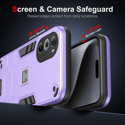 Motorola Edge 30 Pro 2 in 1 Shockproof, Lightweight Phone Case with TPU+PC Material, Fashionable Design, and Precise Cut-outs