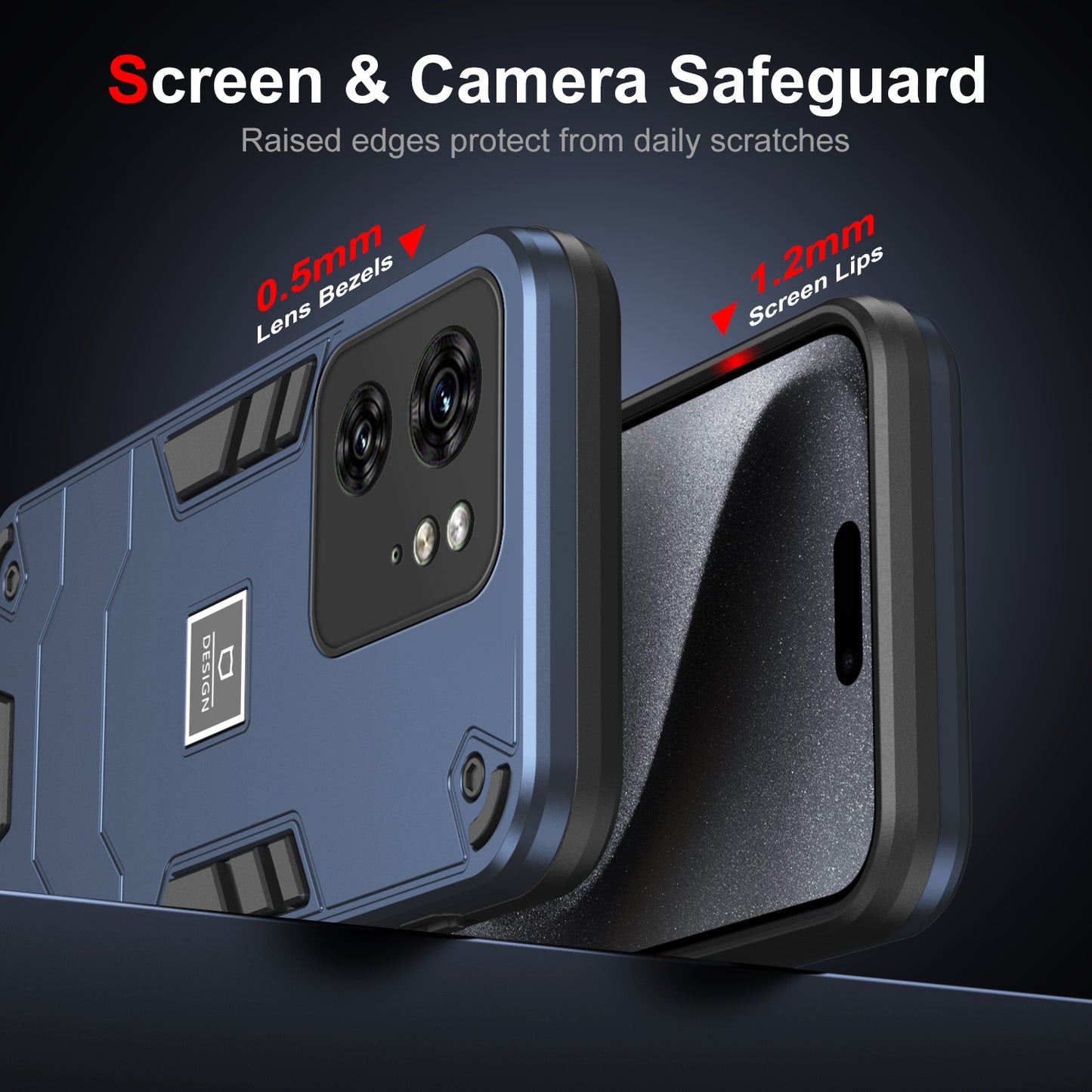 Motorola Edge 40 2 in 1 Shockproof, Lightweight Phone Case with TPU+PC Material, Fashionable Design, and Precise Cut-outs