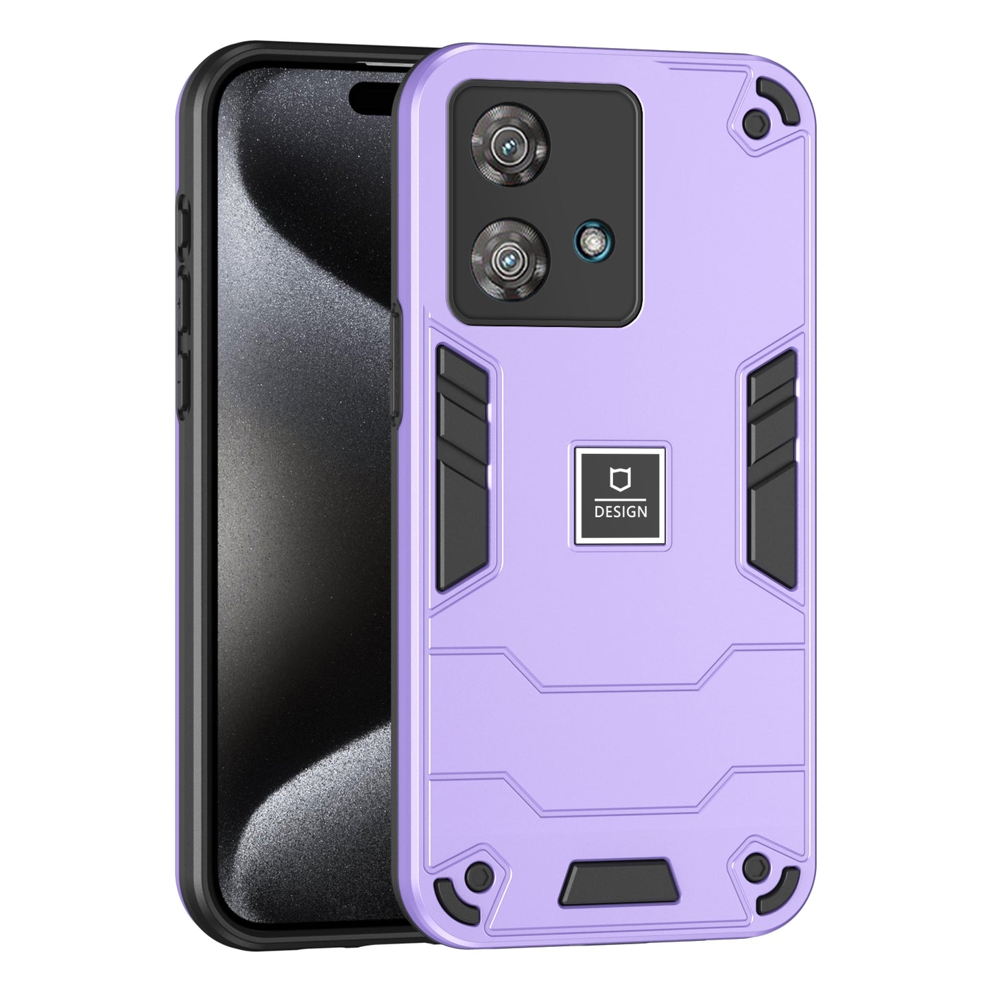 Motorola Edge 40 Neo 2 in 1 Shockproof, Lightweight Phone Case with TPU+PC Material, Fashionable Design, and Precise Cut-outs