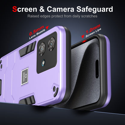 Motorola Edge 40 Neo 2 in 1 Shockproof, Lightweight Phone Case with TPU+PC Material, Fashionable Design, and Precise Cut-outs