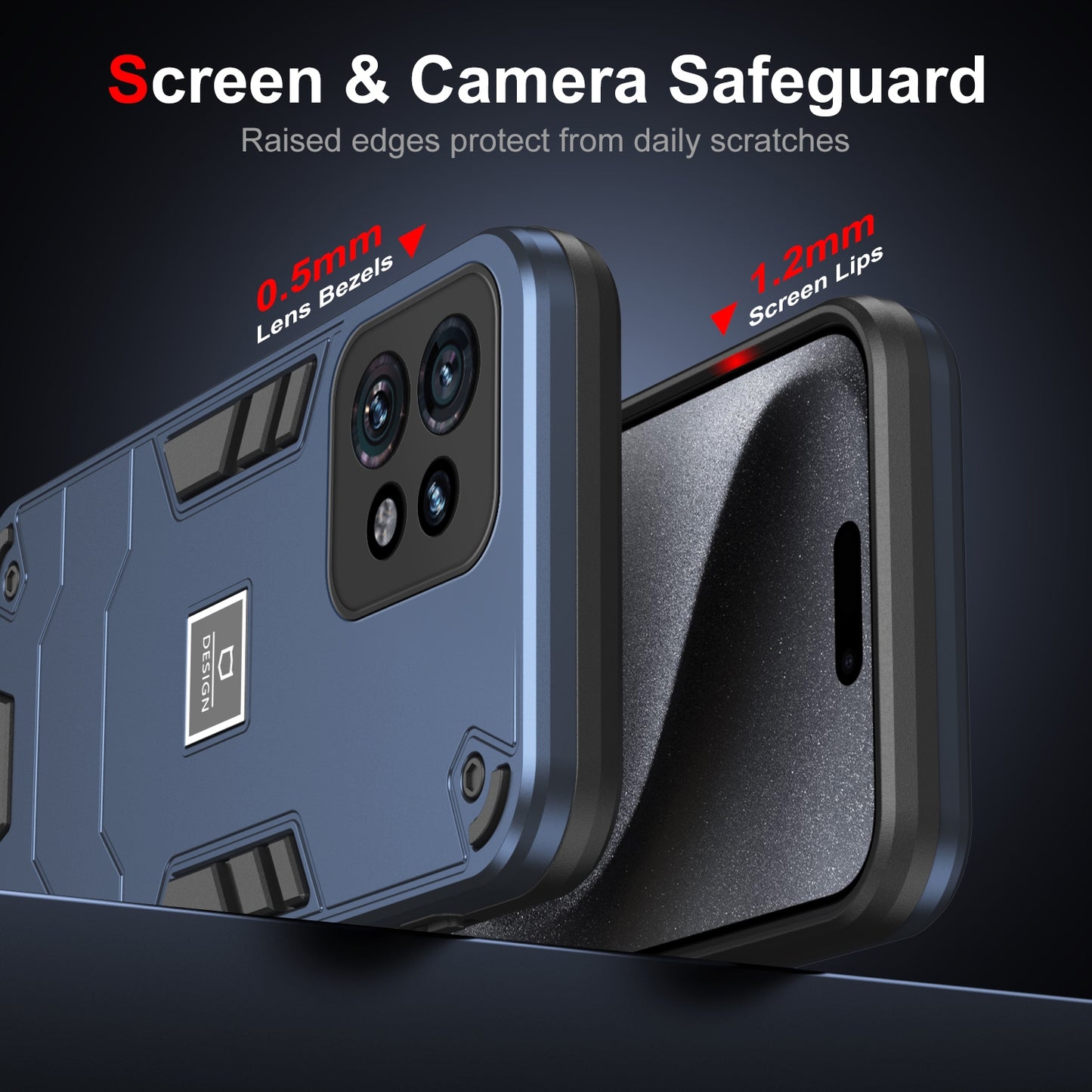 Motorola Edge 40 Pro 2 in 1 Shockproof, Lightweight Phone Case with TPU+PC Material, Fashionable Design, and Precise Cut-outs