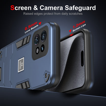 Motorola Edge 40 Pro 2 in 1 Shockproof, Lightweight Phone Case with TPU+PC Material, Fashionable Design, and Precise Cut-outs
