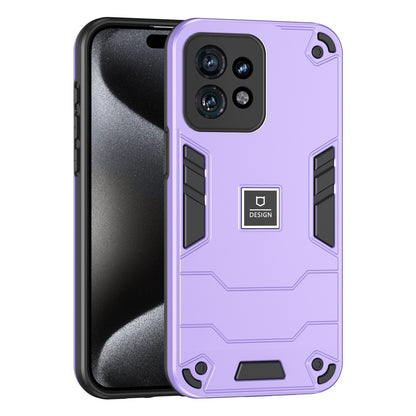 Motorola Edge 40 Pro 2 in 1 Shockproof, Lightweight Phone Case with TPU+PC Material, Fashionable Design, and Precise Cut-outs