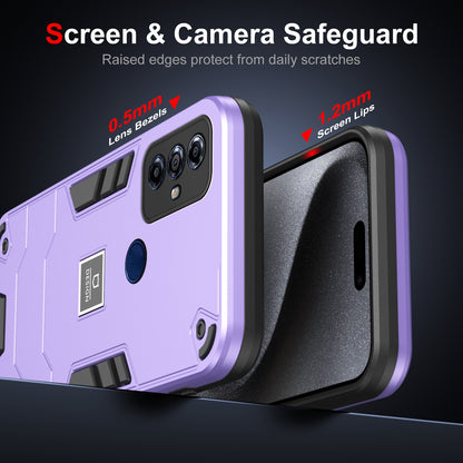 Motorola Moto G Play 2023 2 in 1 Shockproof, Lightweight Phone Case with TPU+PC Material, Fashionable Design, and Precise Cut-outs