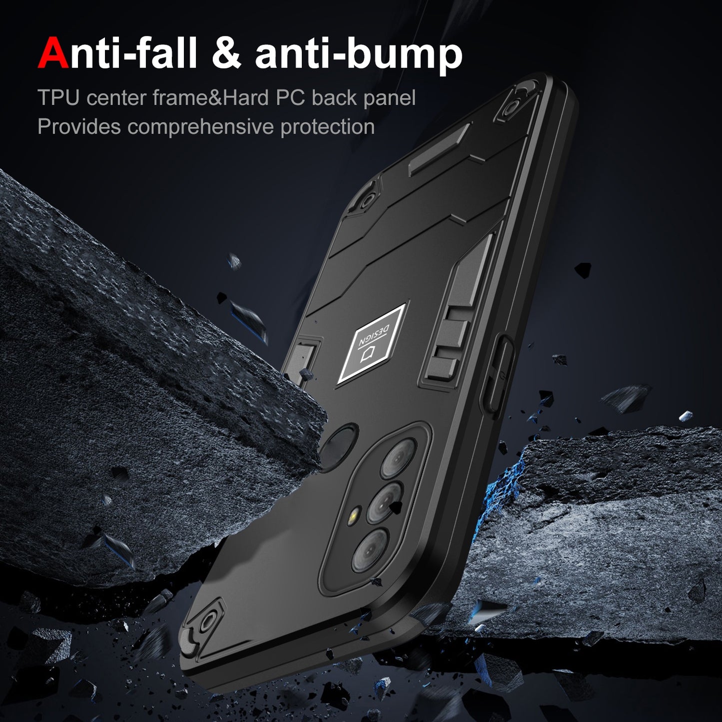 Motorola Moto G Power 2022 2 in 1 Shockproof, Lightweight Phone Case with TPU+PC Material, Fashionable Design, and Precise Cut-outs