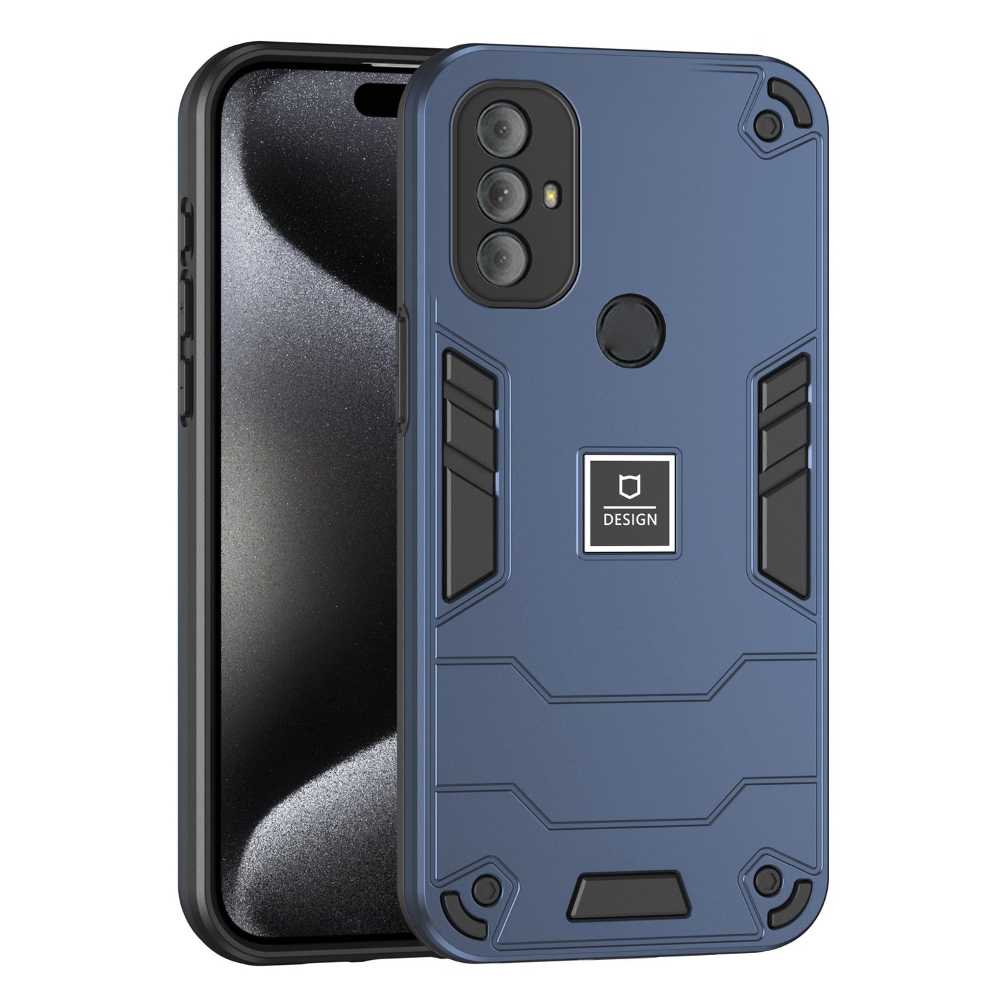 Motorola Moto G Power 2022 2 in 1 Shockproof, Lightweight Phone Case with TPU+PC Material, Fashionable Design, and Precise Cut-outs