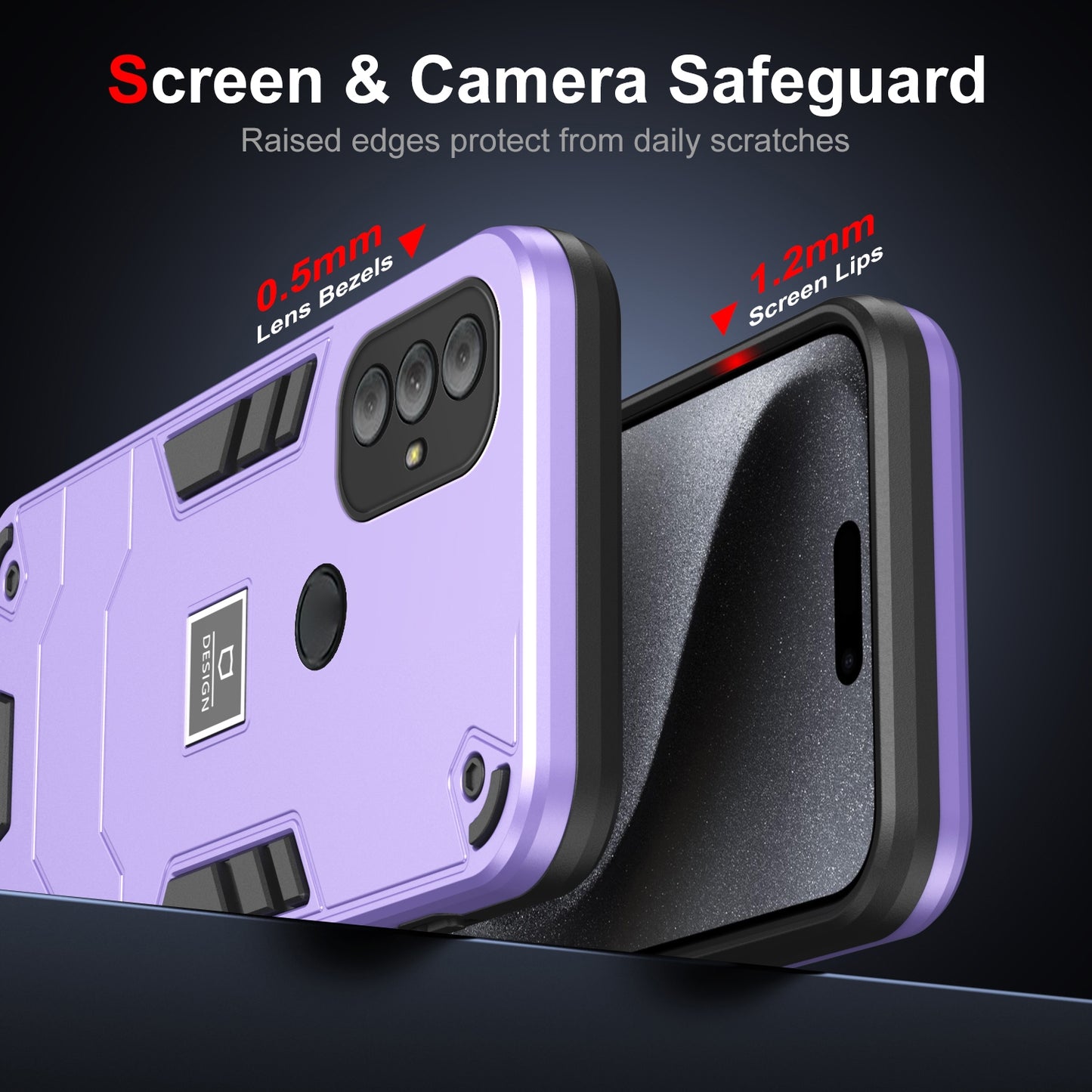 Motorola Moto G Power 2022 2 in 1 Shockproof, Lightweight Phone Case with TPU+PC Material, Fashionable Design, and Precise Cut-outs