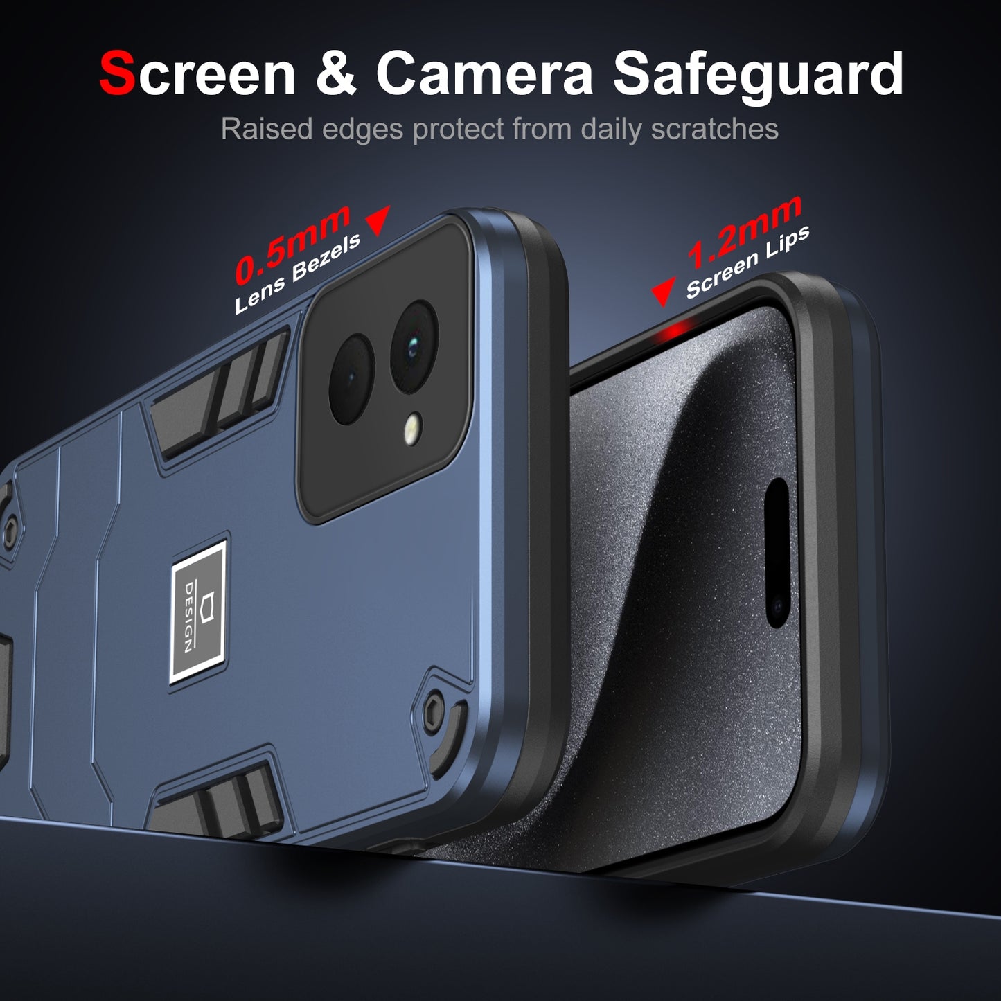 Motorola Moto G Power 2024 2 in 1 Shockproof, Lightweight Phone Case with TPU+PC Material, Fashionable Design, and Precise Cut-outs