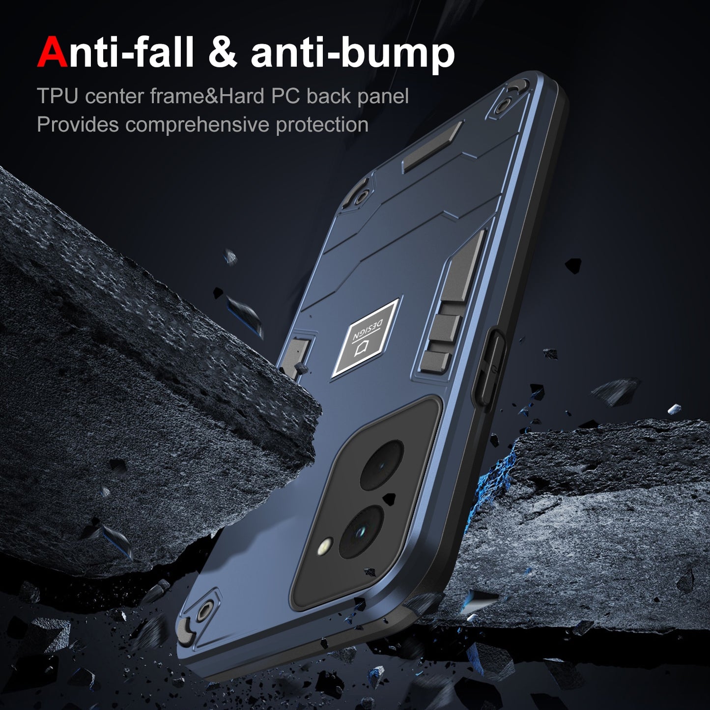 Motorola Moto G Power 2024 2 in 1 Shockproof, Lightweight Phone Case with TPU+PC Material, Fashionable Design, and Precise Cut-outs