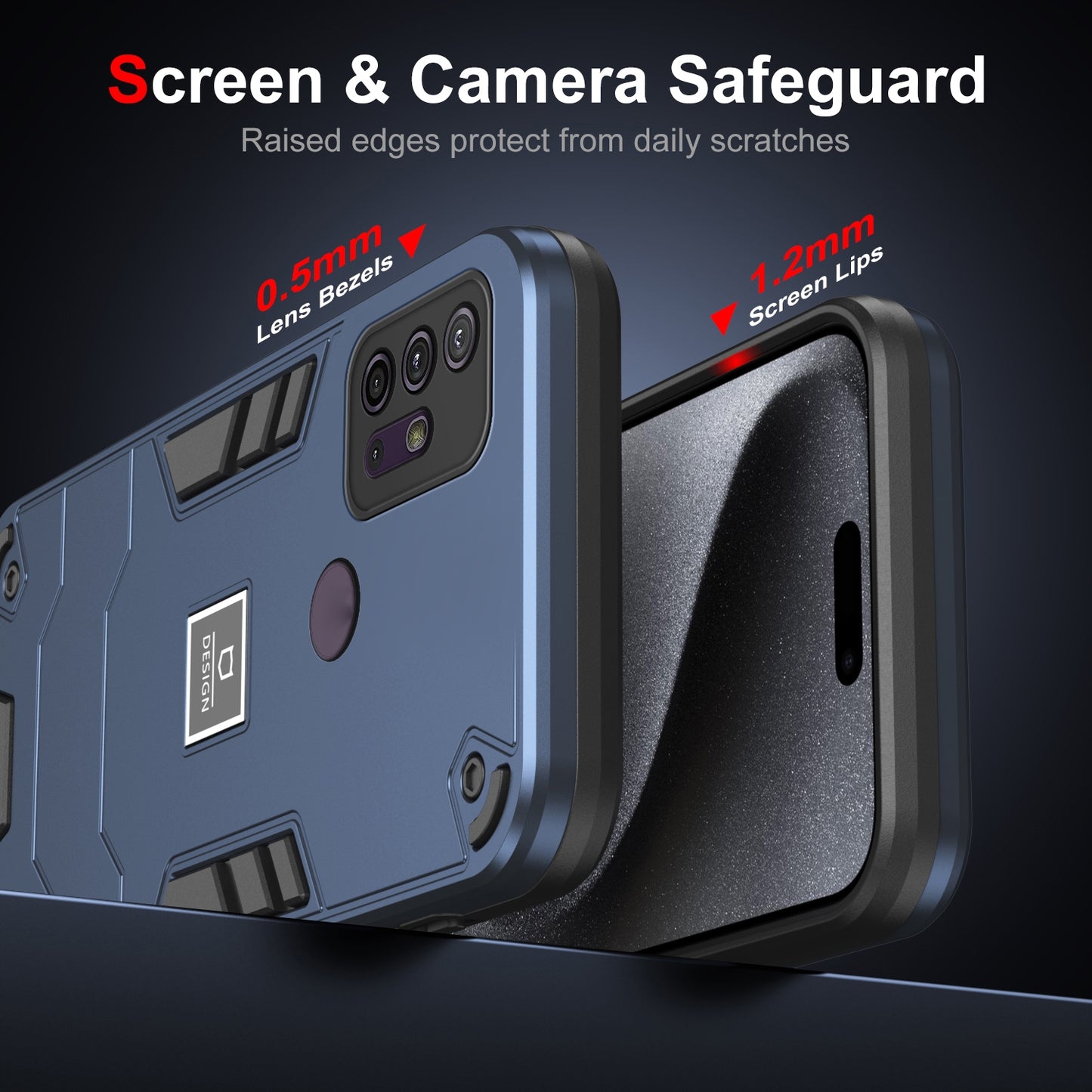 Motorola Moto G10 2 in 1 Shockproof, Lightweight Phone Case with TPU+PC Material, Fashionable Design, and Precise Cut-outs