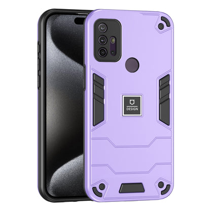 Motorola Moto G10 2 in 1 Shockproof, Lightweight Phone Case with TPU+PC Material, Fashionable Design, and Precise Cut-outs