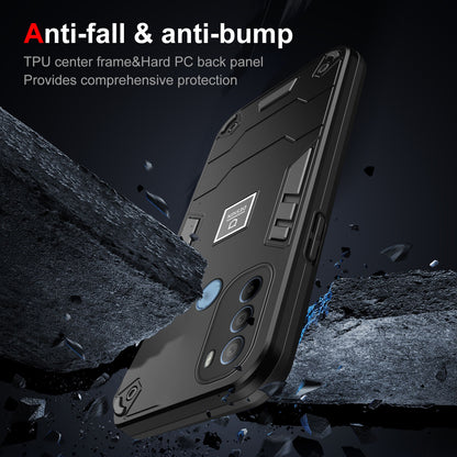 Motorola Moto G31 2 in 1 Shockproof, Lightweight Phone Case with TPU+PC Material, Fashionable Design, and Precise Cut-outs