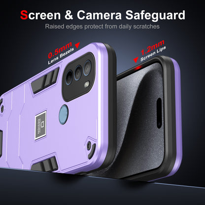 Motorola Moto G31 2 in 1 Shockproof, Lightweight Phone Case with TPU+PC Material, Fashionable Design, and Precise Cut-outs