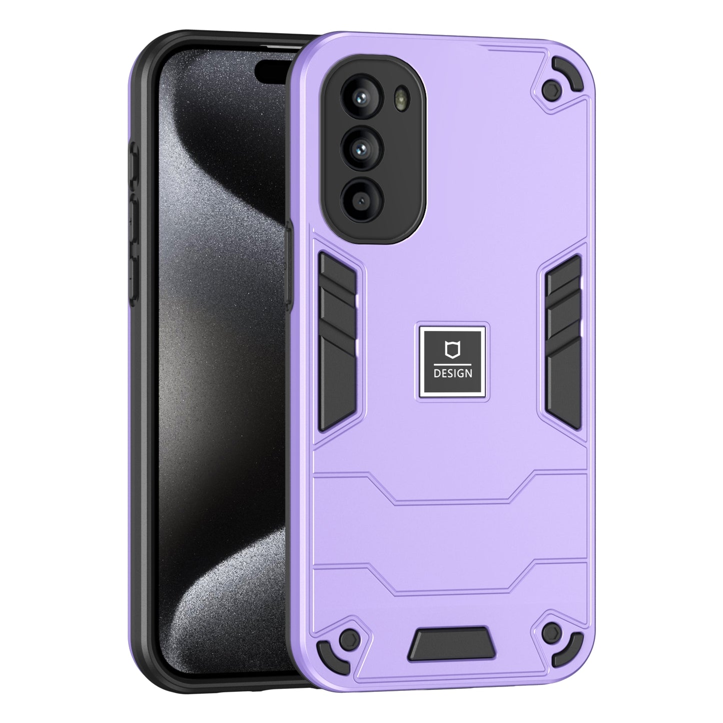 Motorola Moto G52 2 in 1 Shockproof, Lightweight Phone Case with TPU+PC Material, Fashionable Design, and Precise Cut-outs