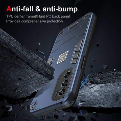 Motorola Moto G62 5G 2 in 1 Shockproof, Lightweight Phone Case with TPU+PC Material, Fashionable Design, and Precise Cut-outs