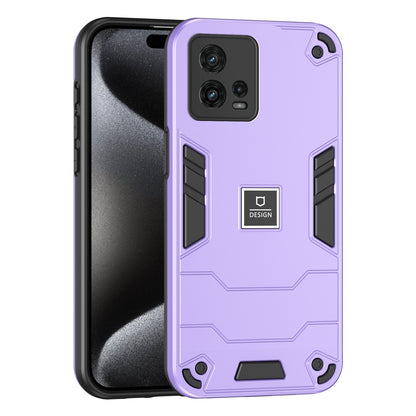 Motorola Moto G72 2 in 1 Shockproof, Lightweight Phone Case with TPU+PC Material, Fashionable Design, and Precise Cut-outs