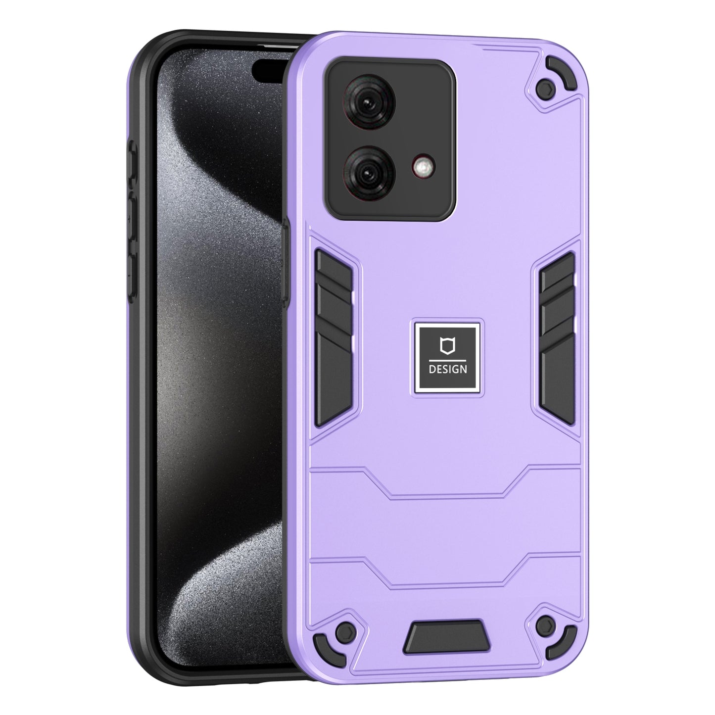 Motorola Moto G84 2 in 1 Shockproof, Lightweight Phone Case with TPU+PC Material, Fashionable Design, and Precise Cut-outs