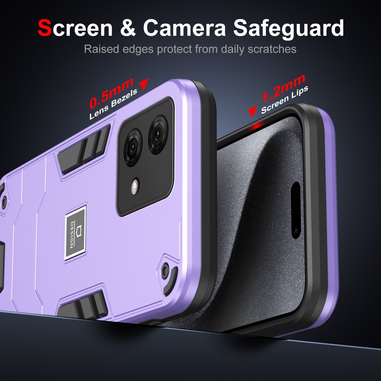 Motorola Moto G84 2 in 1 Shockproof, Lightweight Phone Case with TPU+PC Material, Fashionable Design, and Precise Cut-outs