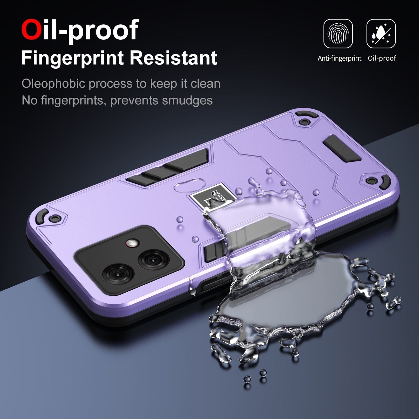 Motorola Moto G84 2 in 1 Shockproof, Lightweight Phone Case with TPU+PC Material, Fashionable Design, and Precise Cut-outs