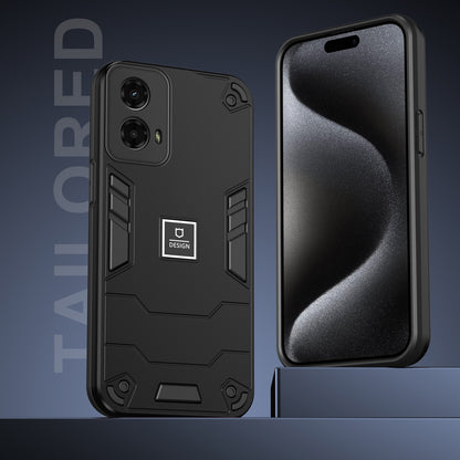 Motorola Moto G 2024 5G 2 in 1 Shockproof, Lightweight Phone Case with TPU+PC Material, Fashionable Design, and Precise Cut-outs