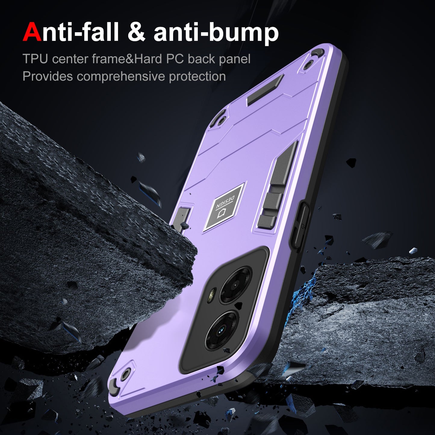 Motorola Moto G 2024 5G 2 in 1 Shockproof, Lightweight Phone Case with TPU+PC Material, Fashionable Design, and Precise Cut-outs
