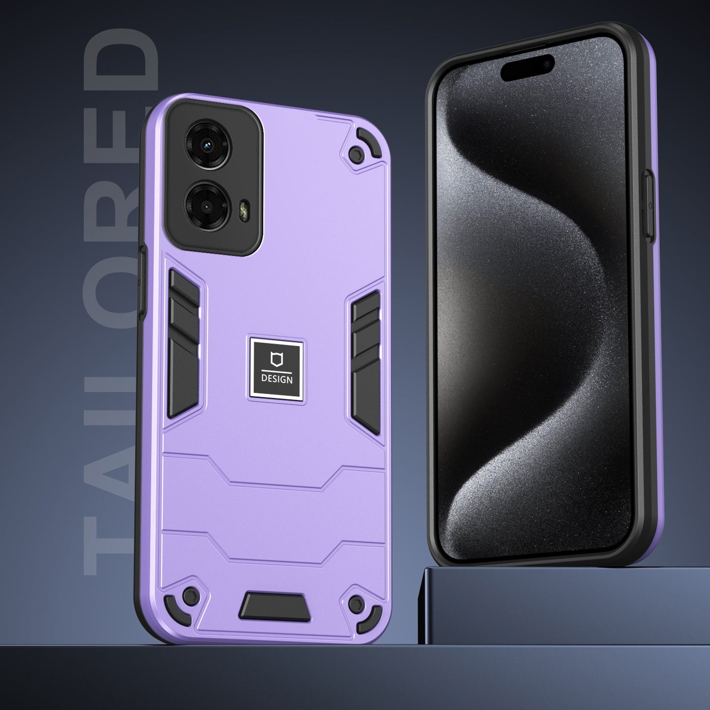 Motorola Moto G 2024 5G 2 in 1 Shockproof, Lightweight Phone Case with TPU+PC Material, Fashionable Design, and Precise Cut-outs