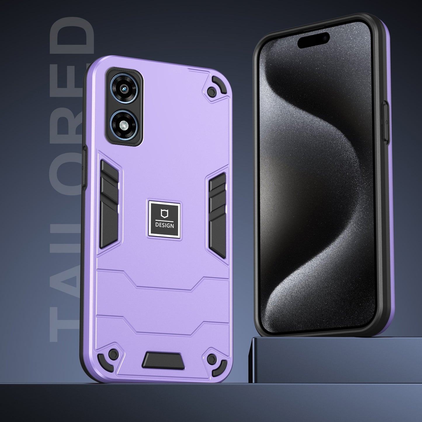 Motorola Moto G Play 2024 2 in 1 Shockproof, Lightweight Phone Case with TPU+PC Material, Fashionable Design, and Precise Cut-outs