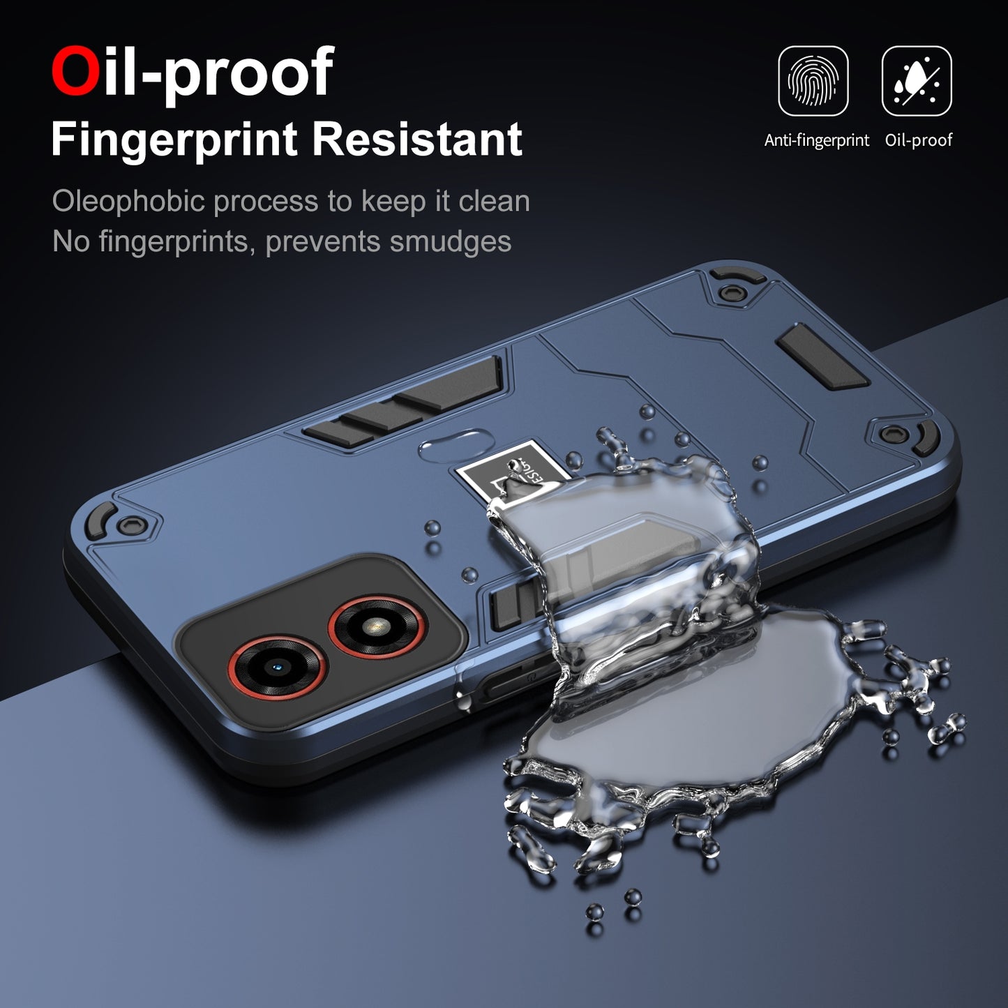 Motorola Moto G04 2 in 1 Shockproof, Lightweight Phone Case with TPU+PC Material, Fashionable Design, and Precise Cut-outs