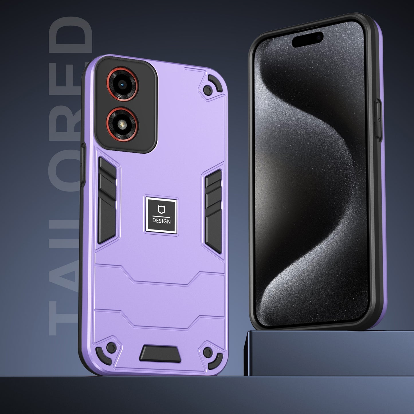 Motorola Moto G04 2 in 1 Shockproof, Lightweight Phone Case with TPU+PC Material, Fashionable Design, and Precise Cut-outs