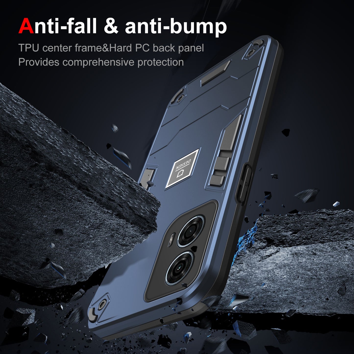 Motorola Moto G24 Power 2 in 1 Shockproof, Lightweight Phone Case with TPU+PC Material, Fashionable Design, and Precise Cut-outs