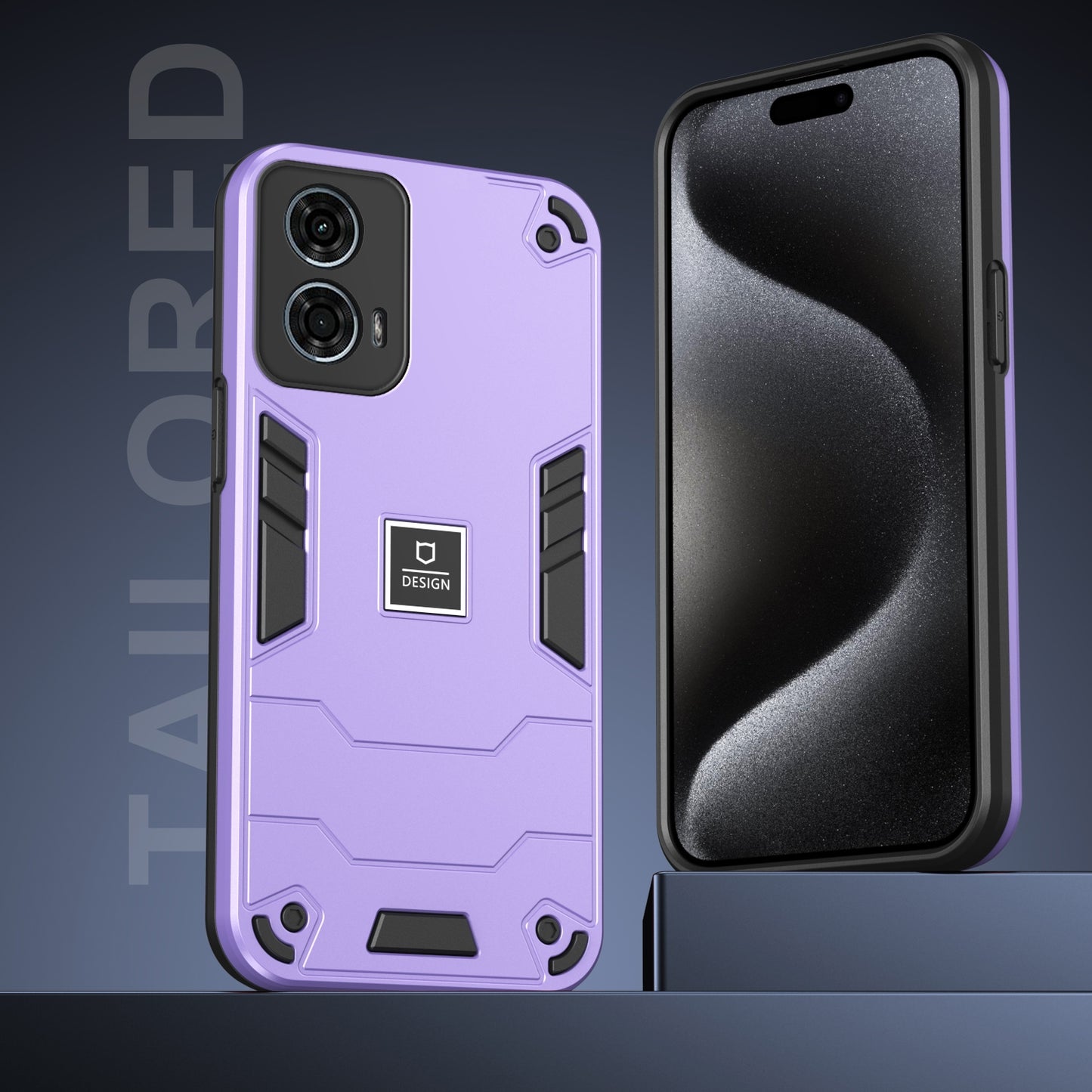 Motorola Moto G24 Power 2 in 1 Shockproof, Lightweight Phone Case with TPU+PC Material, Fashionable Design, and Precise Cut-outs