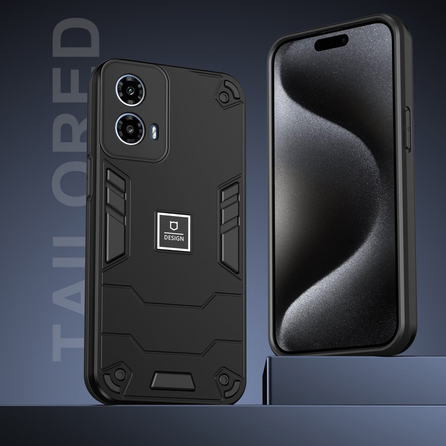 Motorola Moto G34 2 in 1 Shockproof, Lightweight Phone Case with TPU+PC Material, Fashionable Design, and Precise Cut-outs