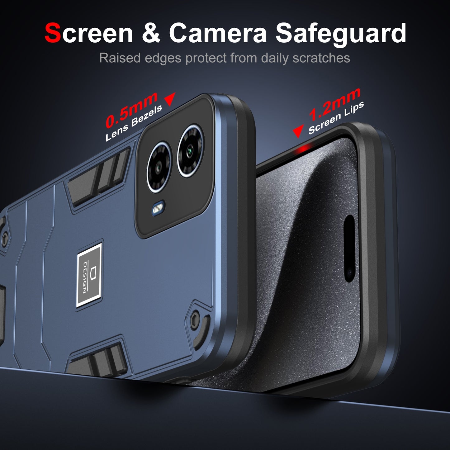 Motorola Moto G34 2 in 1 Shockproof, Lightweight Phone Case with TPU+PC Material, Fashionable Design, and Precise Cut-outs