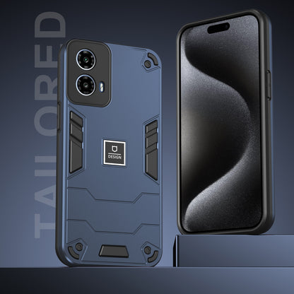 Motorola Moto G34 2 in 1 Shockproof, Lightweight Phone Case with TPU+PC Material, Fashionable Design, and Precise Cut-outs