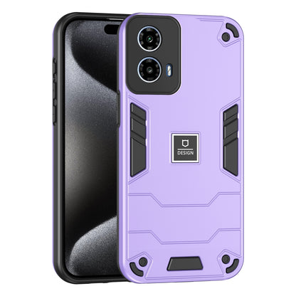 Motorola Moto G34 2 in 1 Shockproof, Lightweight Phone Case with TPU+PC Material, Fashionable Design, and Precise Cut-outs