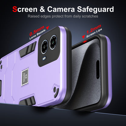 Motorola Moto G34 2 in 1 Shockproof, Lightweight Phone Case with TPU+PC Material, Fashionable Design, and Precise Cut-outs