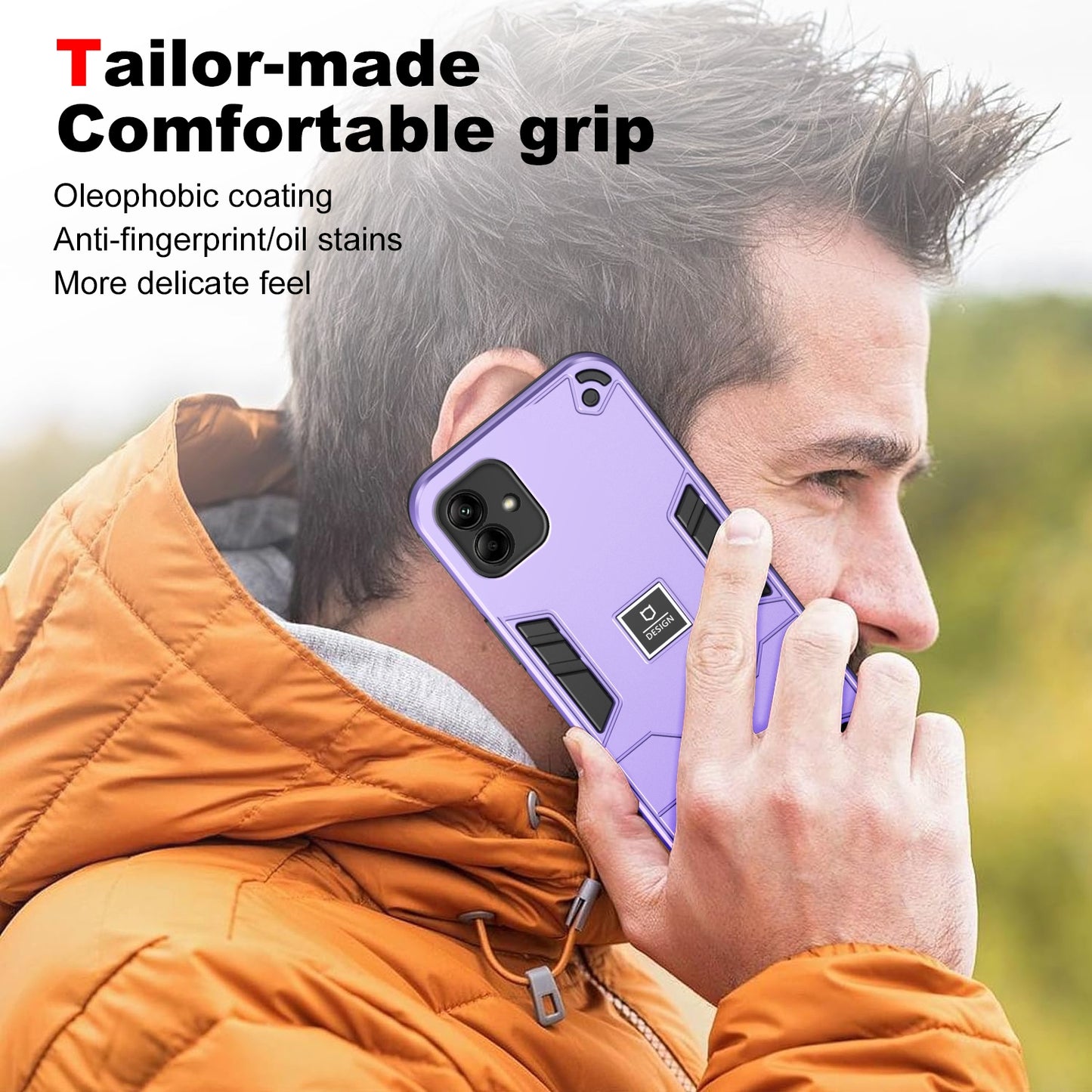 Samsung Galaxy A04 2 in 1 Shockproof, Lightweight Phone Case with TPU+PC Material, Fashionable Design, and Precise Cut-outs