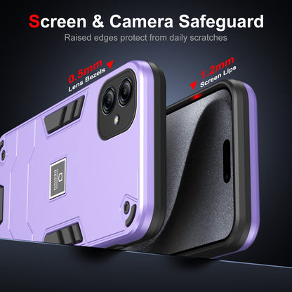 Samsung Galaxy A04e 2 in 1 Shockproof, Lightweight Phone Case with TPU+PC Material, Fashionable Design, and Precise Cut-outs