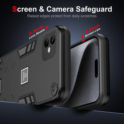 Samsung Galaxy A05 2 in 1 Shockproof, Lightweight Phone Case with TPU+PC Material, Fashionable Design, and Precise Cut-outs