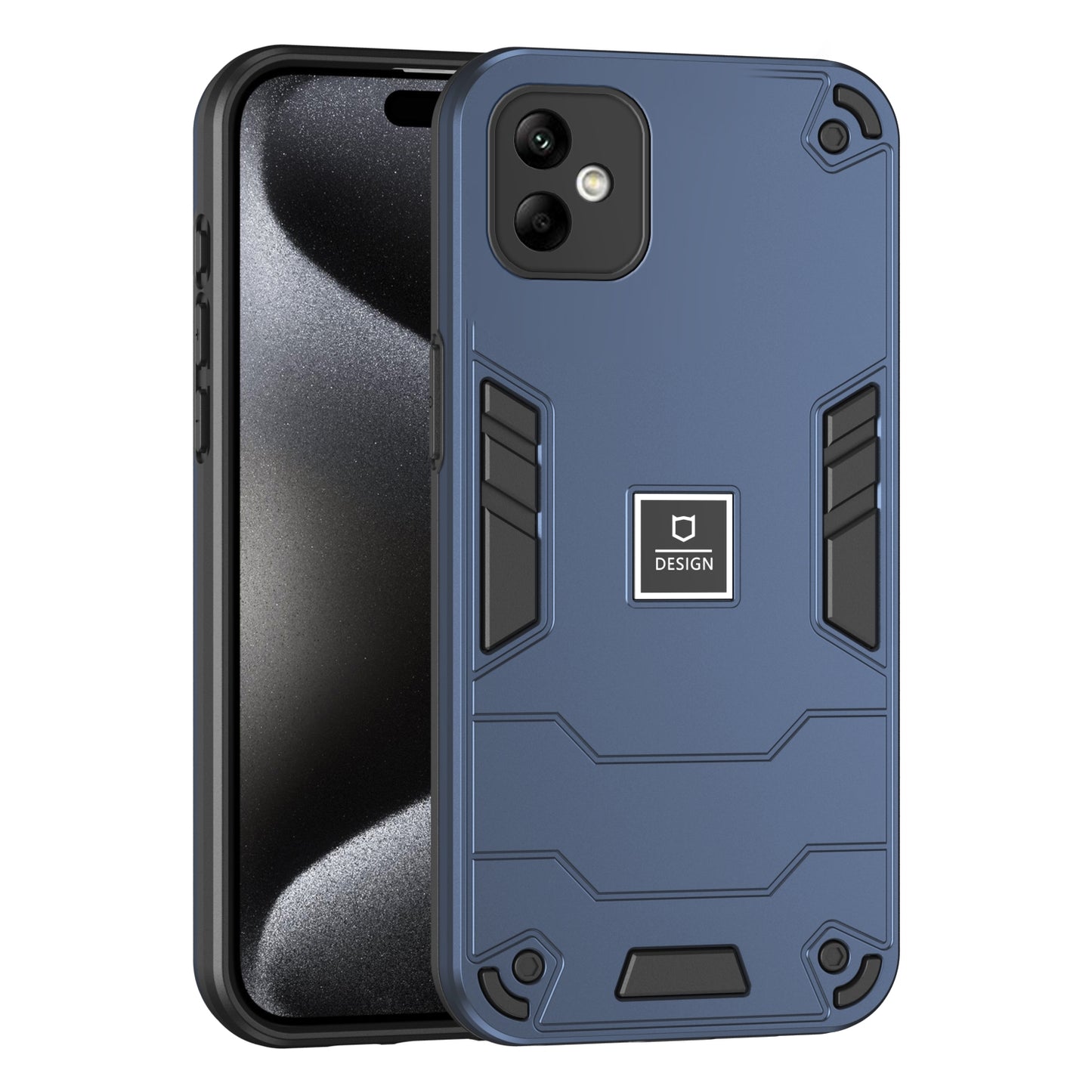 Samsung Galaxy A05 2 in 1 Shockproof, Lightweight Phone Case with TPU+PC Material, Fashionable Design, and Precise Cut-outs