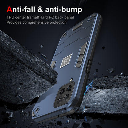 Samsung Galaxy A12 2 in 1 Shockproof, Lightweight Phone Case with TPU+PC Material, Fashionable Design, and Precise Cut-outs