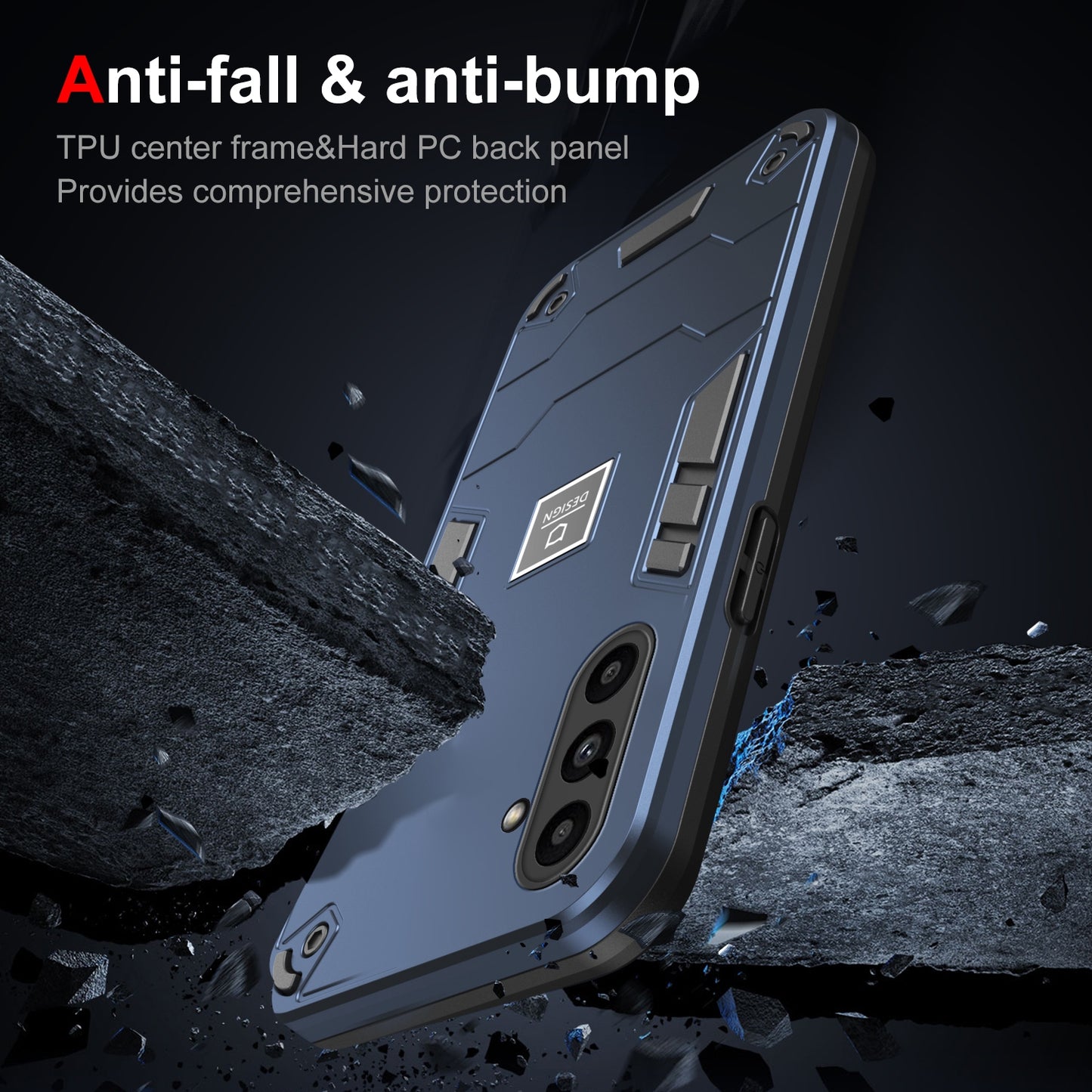 Samsung Galaxy A14 2 in 1 Shockproof, Lightweight Phone Case with TPU+PC Material, Fashionable Design, and Precise Cut-outs