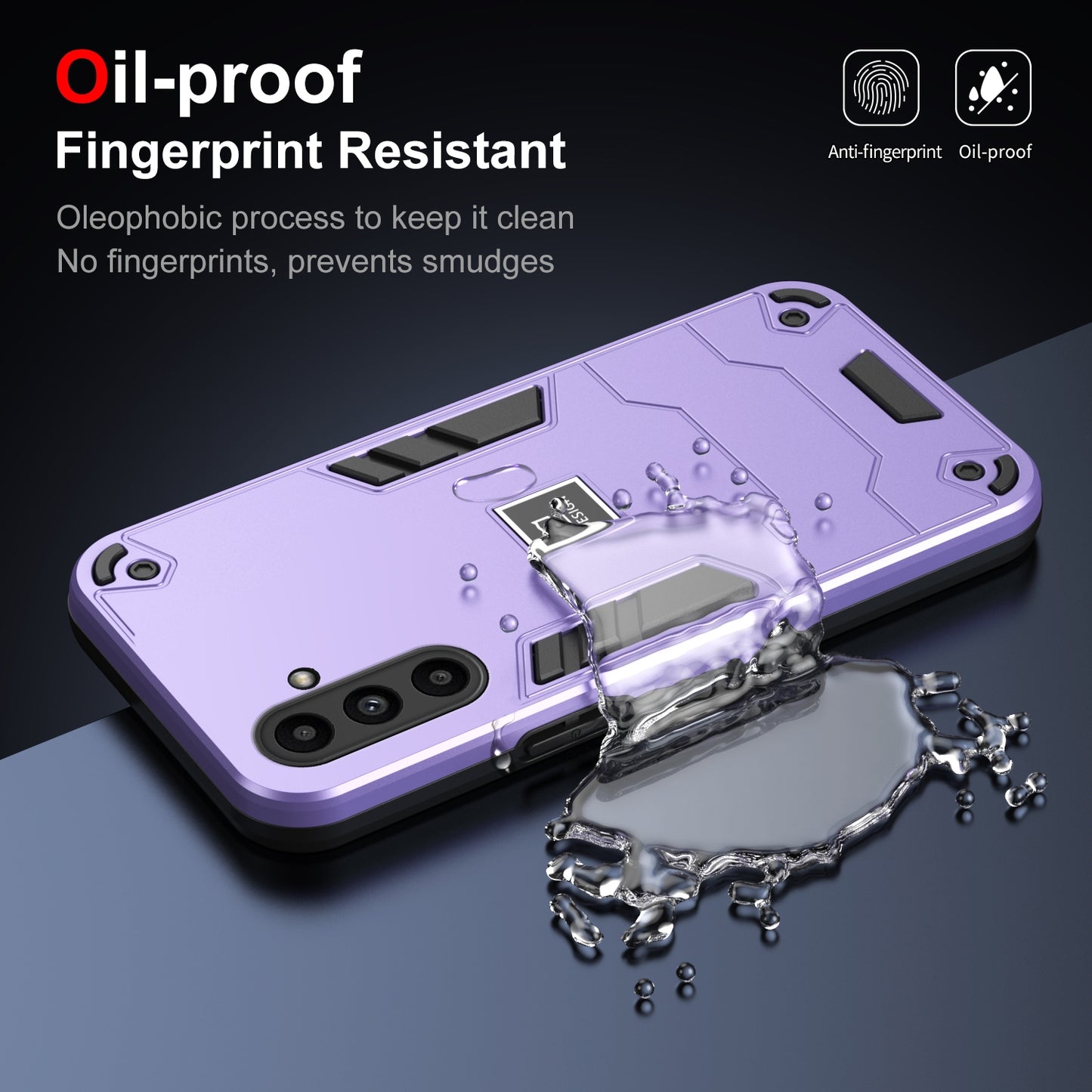 Samsung Galaxy A14 2 in 1 Shockproof, Lightweight Phone Case with TPU+PC Material, Fashionable Design, and Precise Cut-outs