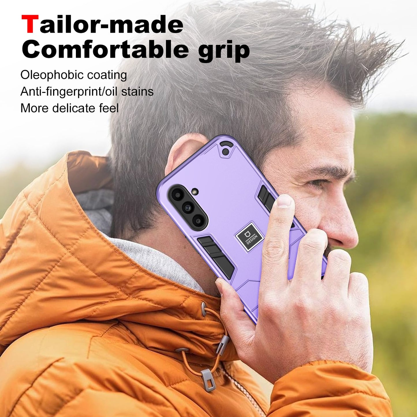 Samsung Galaxy A14 2 in 1 Shockproof, Lightweight Phone Case with TPU+PC Material, Fashionable Design, and Precise Cut-outs